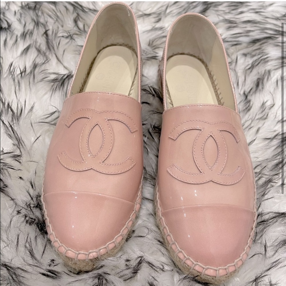 Chanel Espadrilles in Ballerina Pink Patent Leather